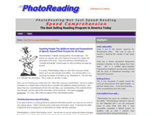 Tablet Screenshot of learningphotoreading.com